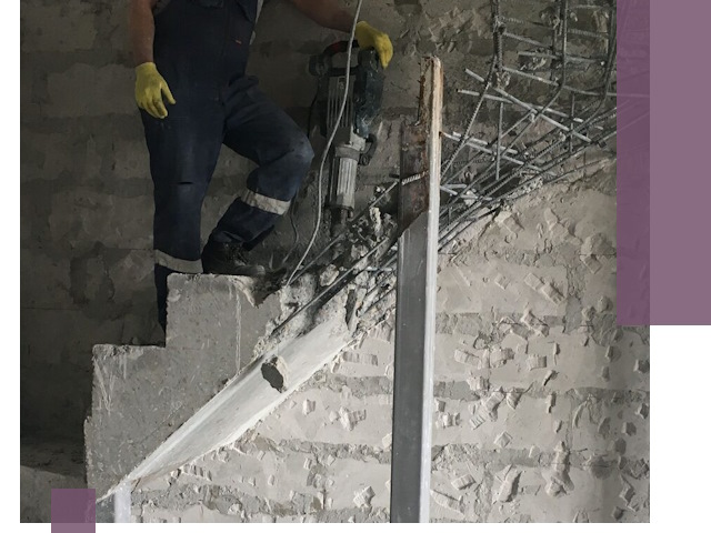 Демонтаж металлических и бетонных лестниц в Ступине