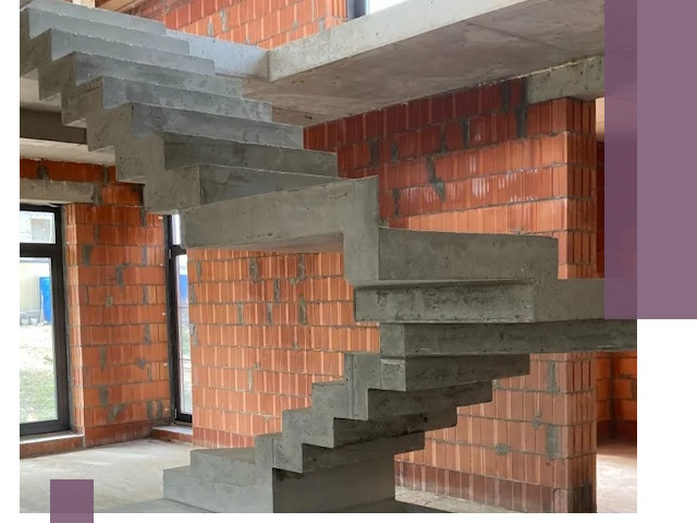 Изготовление бетонных лестниц под ключ в Ступине