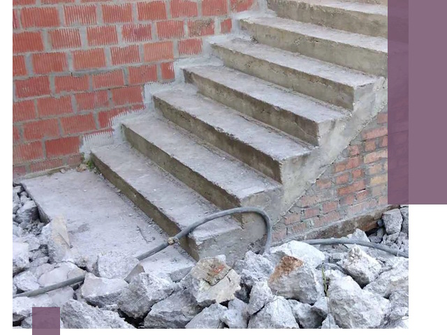 Демонтаж бетонных лестниц в Ступине: быстро и безопасно