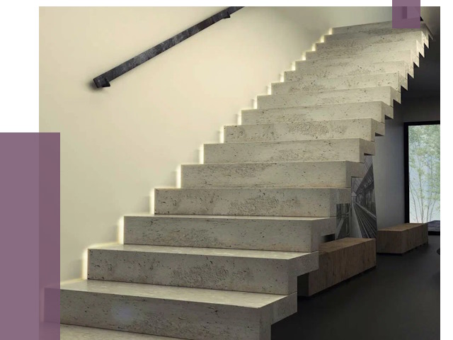 Облицовка бетонных лестниц в Ступине от 4677 руб/м2 
