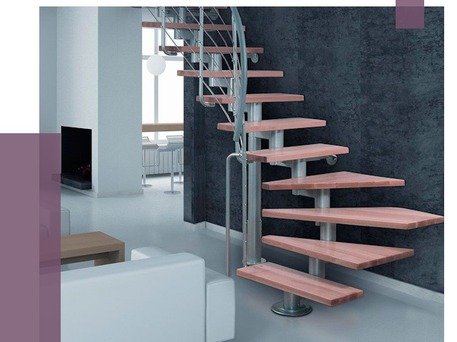 Модульные лестницы в Ступине от 17150 руб. — купить в ПРОЛЁТ-Стп