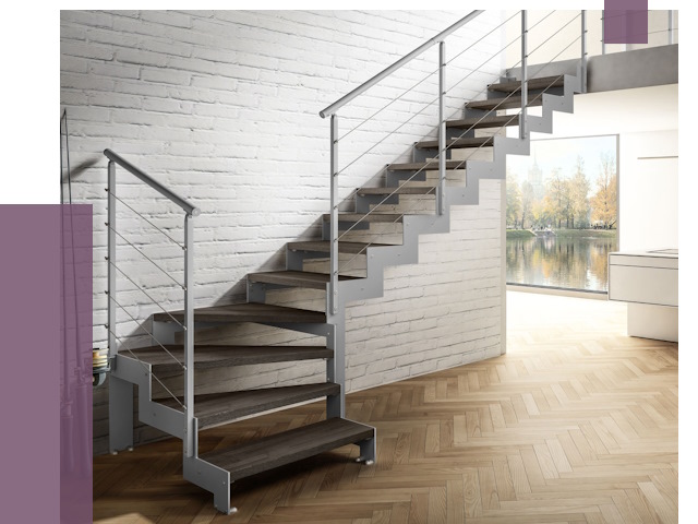 Г-образные лестницы под ключ в Ступине от 37678 руб. | ПРОЛЁТ-Стп