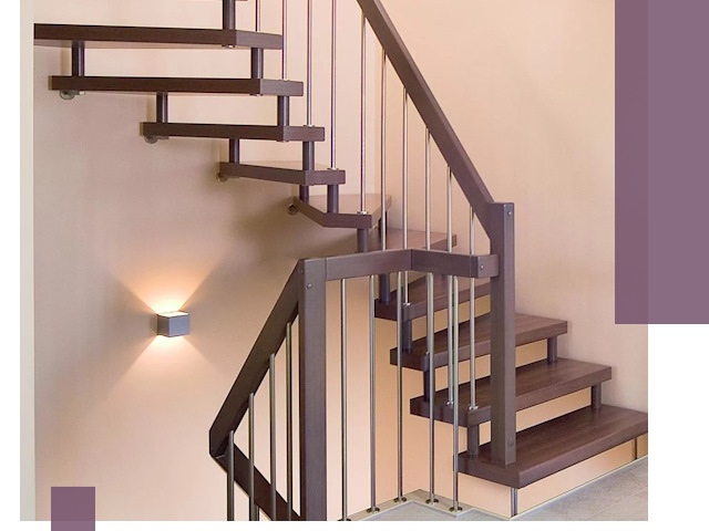 Изготовление лестниц на больцах в Ступине под ключ