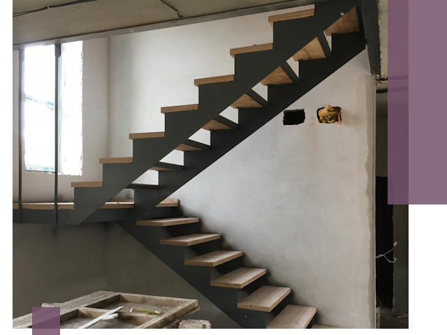 Изготовление лестниц на металлокаркасе в Ступине от производителя