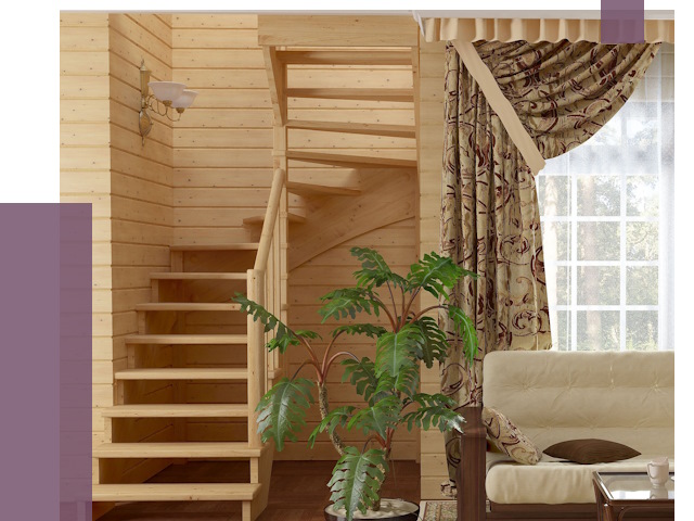 Лестницы для дачи в Ступине от 77175 руб.  | ПРОЛЁТ-Стп