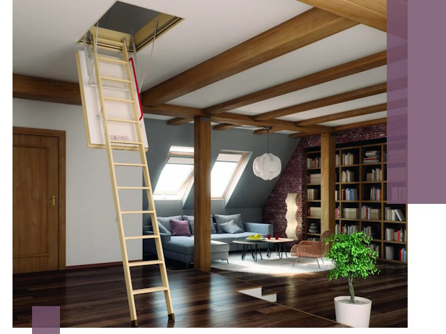 Чердачные лестницы под ключ в Ступине: изготовление и монтаж