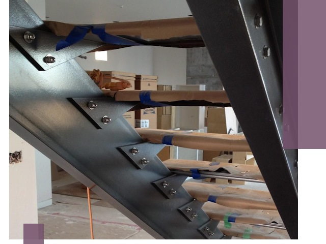 Усиление лестничных конструкций и усиление опор в Ступине