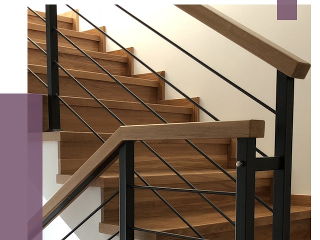 Обшивка металлической лестницы деревом в Ступине от 4417 руб. 