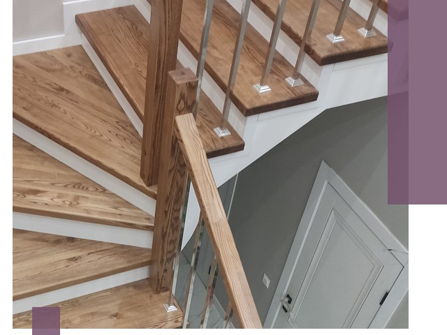 Обшивка металлических лестниц под ключ в Ступине