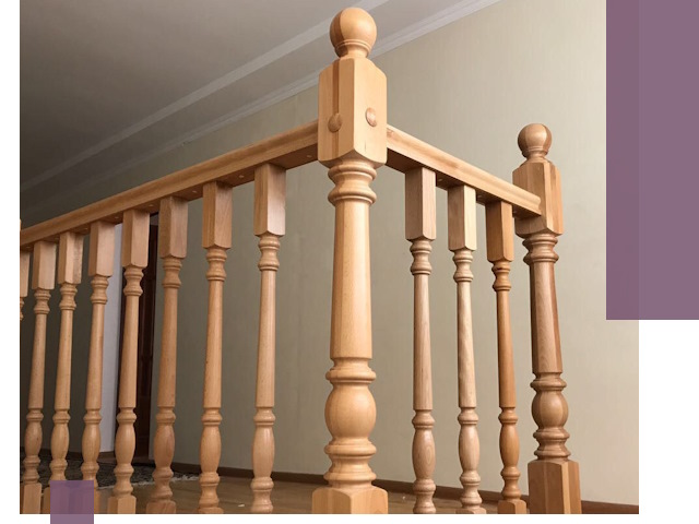 Деревянные перила на заказ в Ступине: монтаж и изготовление