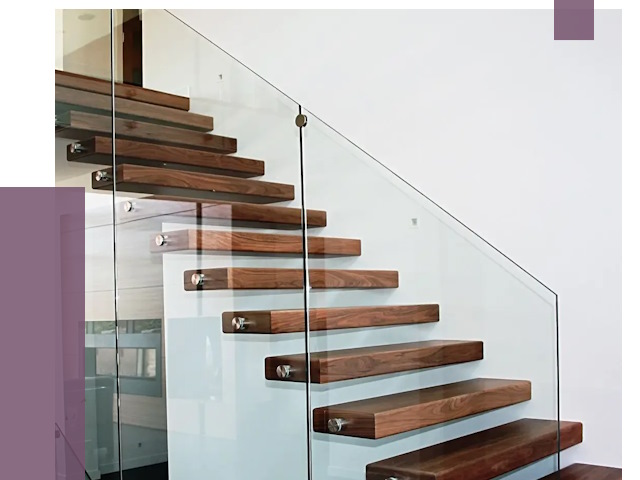 Стеклянные перила для лестницы в Ступине от 15071 руб.