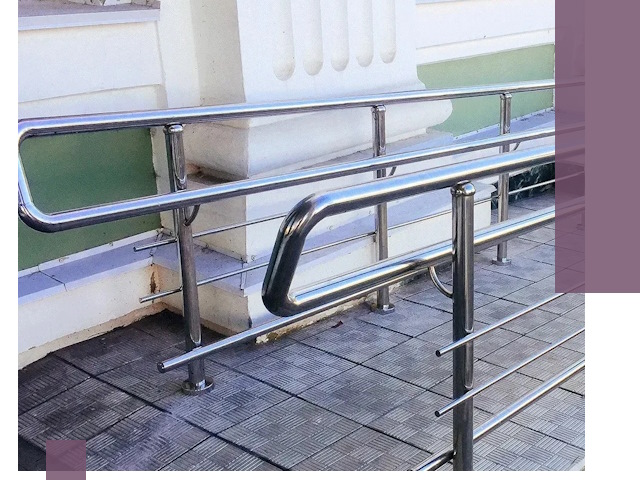 Ограждения пандусов из металла и нержавейки в Ступине