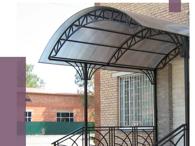 Металлические навесы и козырьки в Ступине от 12993 руб.