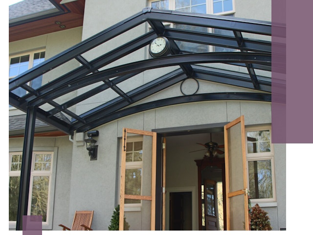 Изготовление и монтаж навесов и козырьков в Ступине