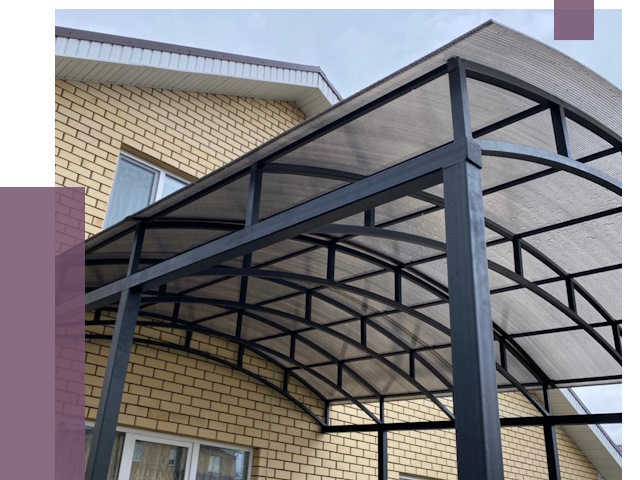 Монтаж козырьков в Ступине от 11693 руб. | ПРОЛЁТ-Стп