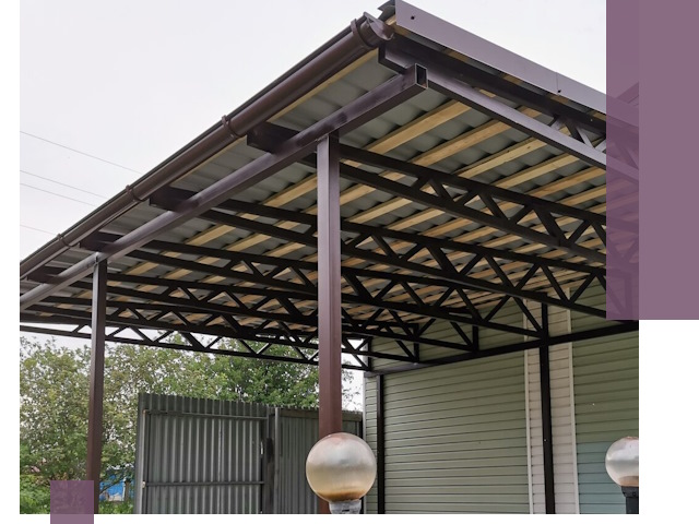 Навесы под ключ в Ступине: изготовление, монтаж и гарантия