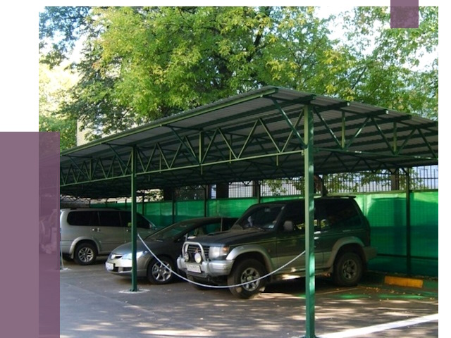 Навесы для парковки в Ступине от 81593 руб. заказать | ПРОЛЁТ-Стп