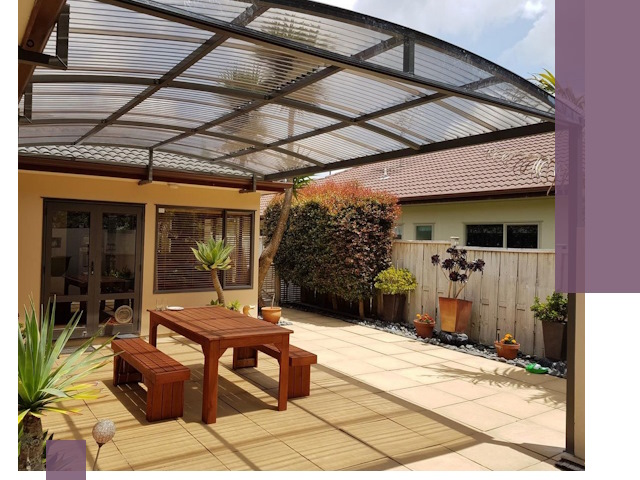 Навесы во двор под ключ в Ступине — изготовление и монтаж