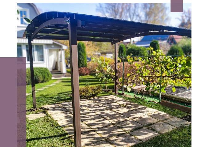 Навесы для дачи в Ступине от 12941 руб. под ключ — ПРОЛЁТ-Стп