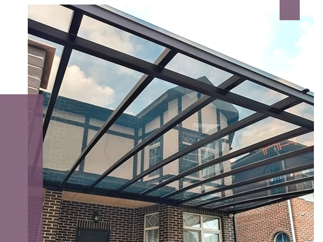 Навесы из поликарбоната в Ступине от 8752 руб. под ключ — ПРОЛЁТ-Стп