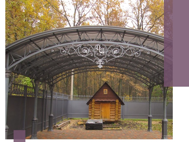 Кованые навесы премиум-класса под заказ в Ступине