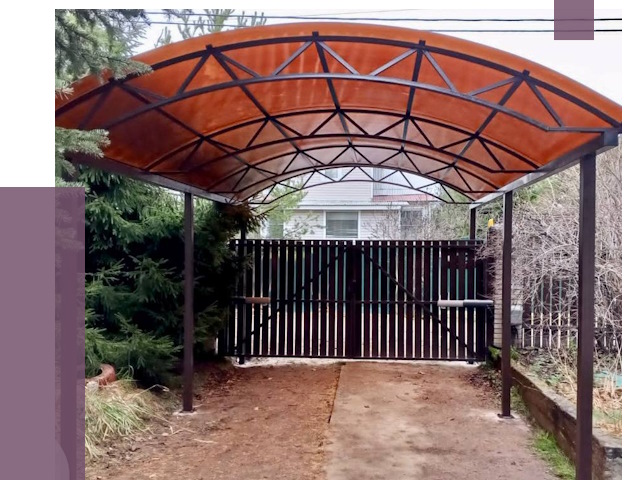 Арочные навесы в Ступине от 12941 руб. — изготовление и монтаж | ПРОЛЁТ-Стп