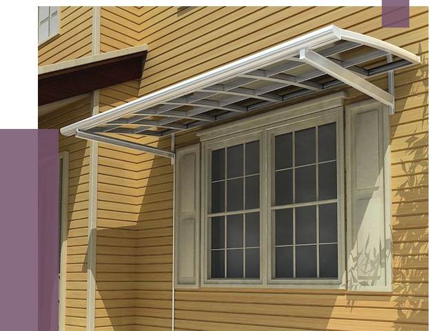 Козырьки над окнами в Ступине от 7744 руб. — монтаж, покупки | ПРОЛЁТ-Стп