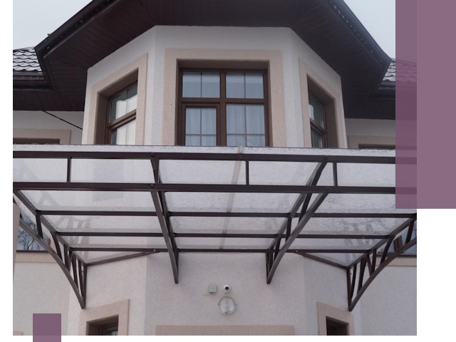 Козырьки из поликарбоната под ключ в Ступине