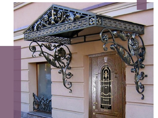 Кованые козырьки в Ступине под ключ от 12941 руб. — ПРОЛЁТ
