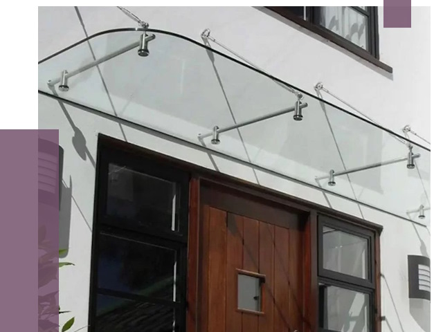 Стеклянные козырьки в Ступине от 19229 руб. | ПРОЛЁТ-Стп