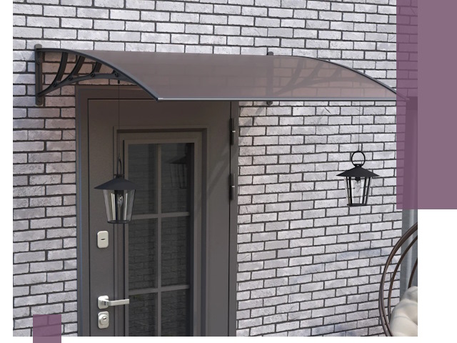 Недорогие козырьки и навесы под ключ в Ступине