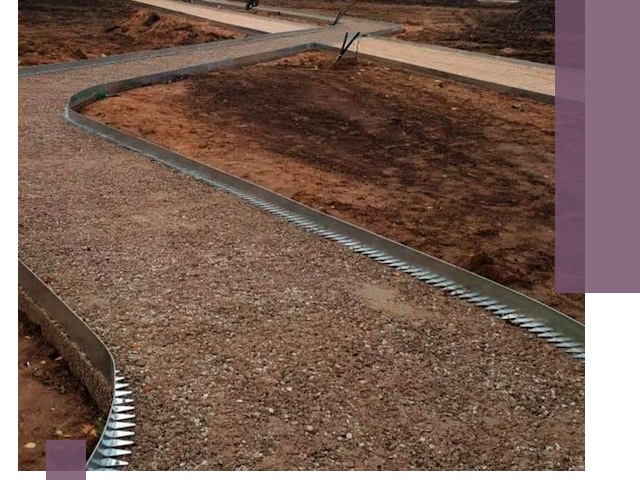 Металлические бордюры под ключ в Ступине — изготовление и монтаж