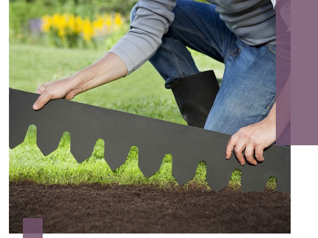 Металлические бордюры для газона в Ступине — изготовление и монтаж