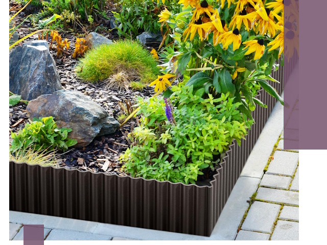 Металлические бордюры для клумб в Ступине — производство и монтаж