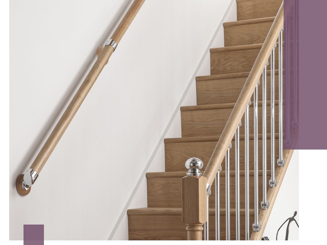 Пристенные поручни из стали и нержавейки под монтаж в Ступине